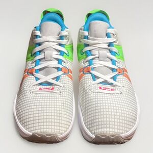 Nike LeBron Witness 7 Grey Green Blue Pink Court Shoes DM1123-003 Men Sz 12 NEW